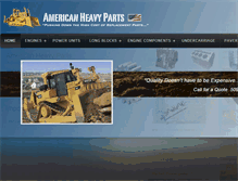 Tablet Screenshot of americanheavyparts.com